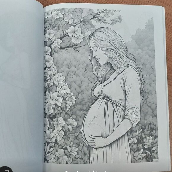Positive Pregnancy Coloring Book - Picture 6 of 7